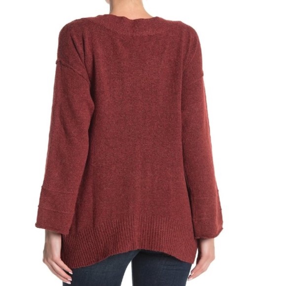 Democracy Side Button Boatneck Sweater - Picture 4 of 4